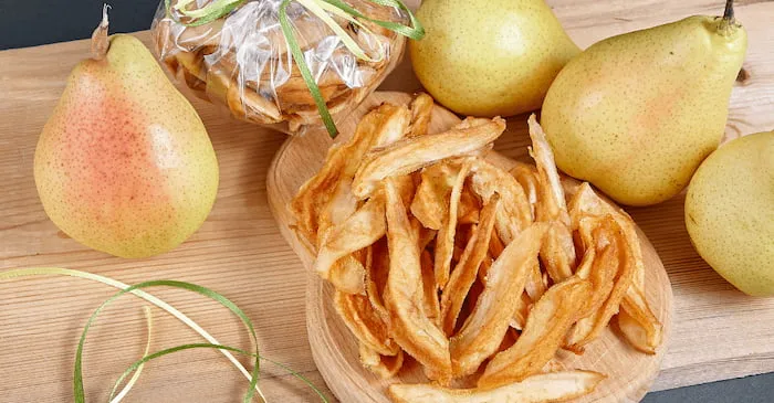 قیمت خرید گلابی خشک پفکی + خواص، معایب و مزایا